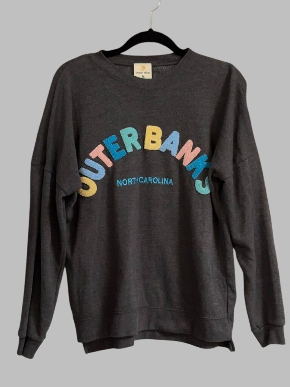 Outer Banks North Carolina Gray Sweatshirt Long Sleeve OBX Unisex M
